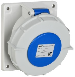 Розетка встраиваемая ССИ-423 2Р+Е 32А 200-250В IP44 IEK