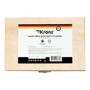 Набор сверл Форстнера (петельных) по дереву, 10-15-20-25-35 х 73мм, 5 шт, цилиндрический хвостовик K