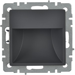 BRITE Подсветка светодиодная встраиваемая ПЛ20-БрГ графит IEK