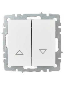 BRITE Выключатель жалюзи 10А ВС10-1-5-БрБ белый IEK