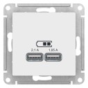 Розетка USB Schneider Electric AtlasDesign ATN000133 Белый