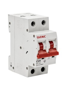 Автоматический выключатель YON max типа MD63N, 6кА, 2 полюса, хар-ка C, 25А DKC