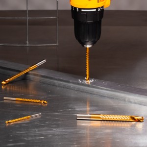 Набор cверл-фрез по металлу 3-4-5-6-8мм, HSS, ТИТАН, цилиндрический хвостовик, 5 шт. KRANZ