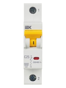 KARAT Автоматический выключатель ВА47-60M 1P C 25А 6кА IEK