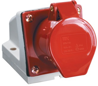 Розетка стационарная ССИ-124 3Р+РЕ 32А 380В IP44 IEK