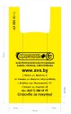 Пакет п/э ПНД - желтый, с фирм. символикой, тип: майка 300*550 мм