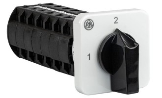 Переключатель BS 16 71 U, 6P, 20A, тип 1-2 (90°), 6NO на 1_2, на дверь, фронт IP40