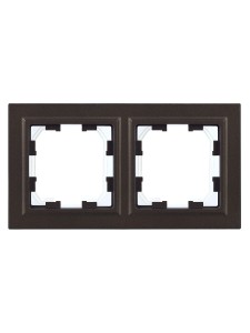 BRITE Рамка 2-местная IP44 РУ-2-БрТБ-44 темная бронза IEK