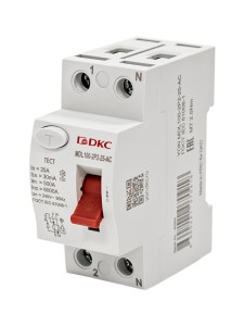 Устройство защитного отключения УЗО ВДТ YON MAX MDL100, 2P, 30mA, 25A, тип АС DKC