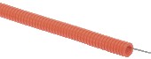Труба гофрированная ПНД d 40 с зондом оранжевая (15м) IEK