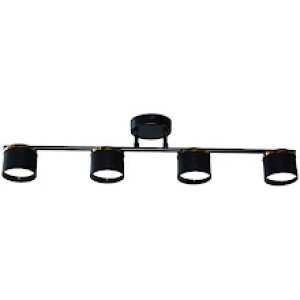 Светильник F60309/4 черный/золото