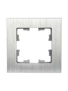 BRITE Рамка 1 -местная РУ-1-1-БрА металл алюминий IEK