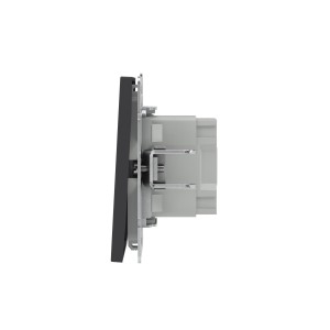 Кнопка одноклавишная, KANT, черный уголь DKC