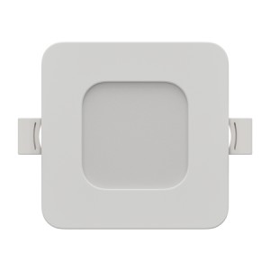 06-165 Панель светодиодная встраиваемая, 3 ССT, 6Вт, 230В/50Гц, 480лм, 3000-4000-6500К, IP44, 95х95х26мм, квадрат, белый, посадочное отверстие Ø 75-90мм