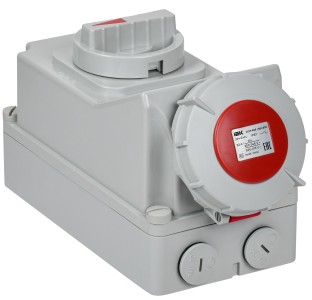 Розетка стационарная ССИ-125 3Р+РЕ+N 32А 380-415В IP44 IEK