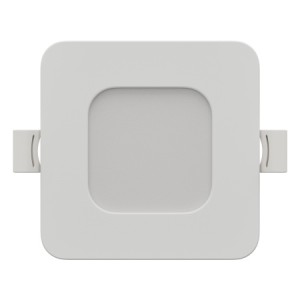 06-165 Панель светодиодная встраиваемая, 3 ССT, 6Вт, 230В/50Гц, 480лм, 3000-4000-6500К, IP44, 95х95х26мм, квадрат, белый, посадочное отверстие Ø 75-90мм