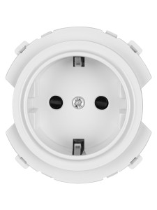 Розетка 2П+З 16А 250В с защ. шт. белая, "Байкал" TDM