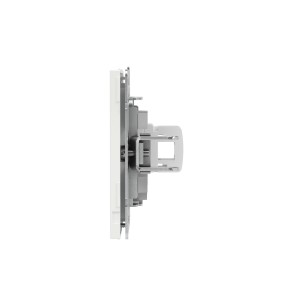 Компьютерная розетка RJ-45 без шторки, кат.5е одинарная, KANT, белый песок DKC