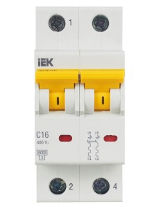 KARAT Автоматический выключатель ВА47-60M 2P C 16А 6кА IEK