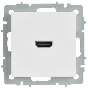 BRITE Розетка HDMI РHDMI-0-БрАБ арктический белый IEK