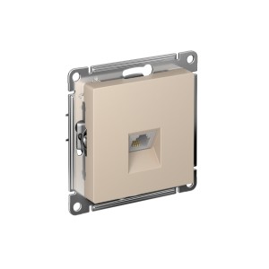 ATLASDESIGN РОЗЕТКА телефонная RJ11, механизм, ПЕСОЧНЫЙ