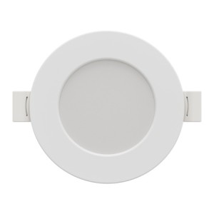 06-160 Панель светодиодная встраиваемая, 3 ССT, 6Вт, 230В/50Гц, 480лм, 3000-4000-6500К, IP44, Ø95х26мм, круг, белый, посадочное отверстие Ø 75-90мм