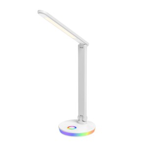Светильник настольный с/д General GLTL-040 12 Вт 530Лм RGB белый (матовый) с USB (800040) (1/18)