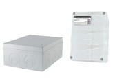 Распаячная коробка ОП 240х195х90мм, крышка, IP44, кабельные ввода d28-3 шт., d37-2 шт., TDM.