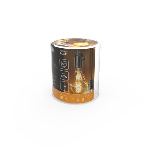 Светильник подвесной Gauss Decor PL041 черный E27, 1 м