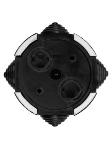 Коробка распаячная фарфоровая D7,8х4,5см черная TDM