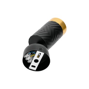 Накладной светильник WOLTA WSL-GU10/S09BG IP20 под лампу GU10 Чёрный/золото LINEA D60x170