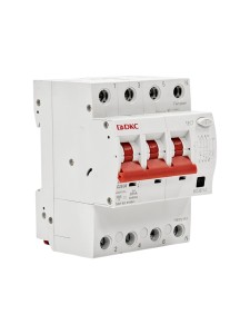 Дифавтомат YON max типа MDR, 3P+N, 30mA, 25A, хар-ка C, 6kA, тип A DKC