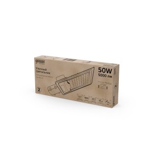 Светильник Уличный Gauss LED Avenue G2 IP65 355*155*57 50W 5000lm 4000K 190-250V КСС Ш 1/10