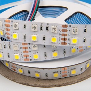 Лента светодиодная GLS-5050-120-28.8-12-IP20-RGB+4 двухрядная