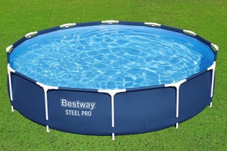 56681 NEW Каркасный бассейн Steel Pro 366х76см с фильтр-насосом 1249л/ч BESTWAY