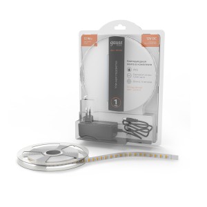 Лента Gauss Basic в комплекте LED 2835/120 12V 12W/m 1200lm/m 3000K 8mm IP65 5m 1/50