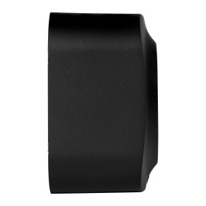 QUTEO Розетка 1-местная для открытой установки с заземлением с защитными шторками 16Ачёрный матовый