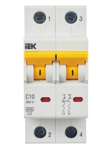 KARAT Автоматический выключатель ВА47-60M 2P C 10А 6кА IEK