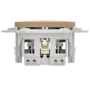 FLITE Розетка с заземлением без защитных шторок безвинтовое крепление 16А РС11-1-ФлХ хаки IEK