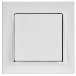 BRITE Выключатель 1-клавишный 10А ВС10-1-0-БрАБ арктический белый IEK