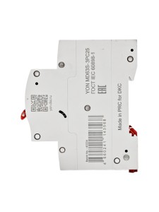 Автоматический выключатель YON max типа MD63S, 4,5кА, 3 полюса, хар-ка C, 25А DKC