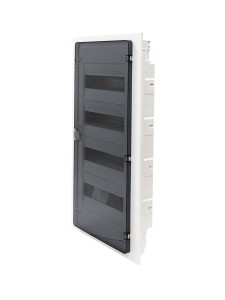 Щит скрытой установки 48 мест, винтовые клеммы, (652х318х72), IP-40 // Hager - Golf (Прозрачная матовая дверь)