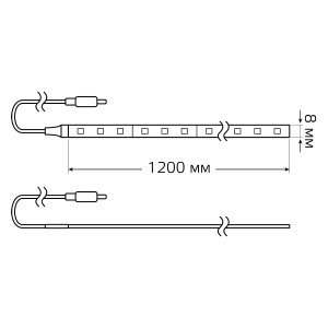 Умная подсветка Gauss 5W 2700К 1.2m сенсорная 1/20