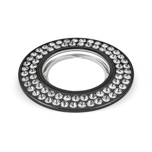 Светильник Gauss Strass CA035 Круг. Кристал/Черный, Gu5.3 1/30