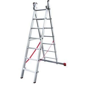 Лестница 2х 7 двухсекционная ал. профессиональная, серия NV322 Новая высота