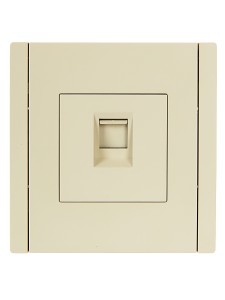 FORTE&PIANO Розетка компьютерная RJ45 кат.6 FP431 ваниль IEK