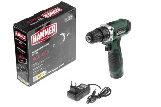 Аккум. дрель Hammer ACD12CS 12В 1x1.5Ач LiION 10мм 0-350/0-1400об/мин 26Нм
