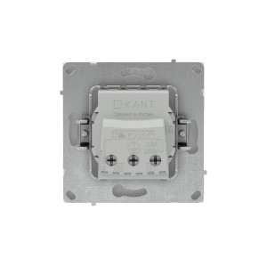 Розетка силовая, 2P+E, без з/ш, KANT, белый песок DKC