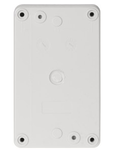 Корпус КП102 c козырьком для кнопок, 2 места, ABS желтый, IP66 TDM