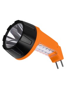 Фонарь «Комета 5» ручной аккумуляторный, 2 Вт 1 светодиод+10 SMD, 0,7 А*ч 230 В вилка, TDM